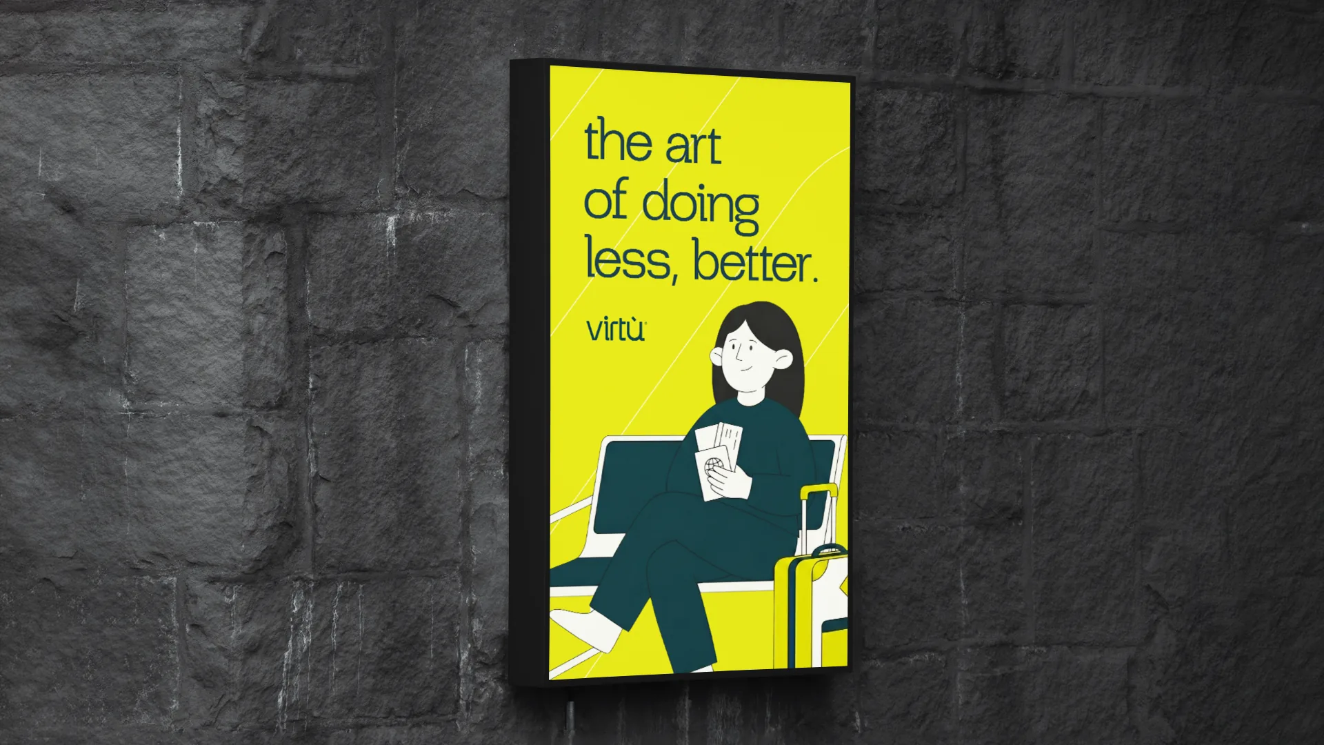 Virtù illuminated poster